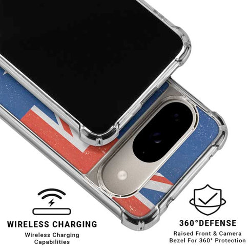 New Zealand Flag Distressed Google Pixel 10 Clear Case